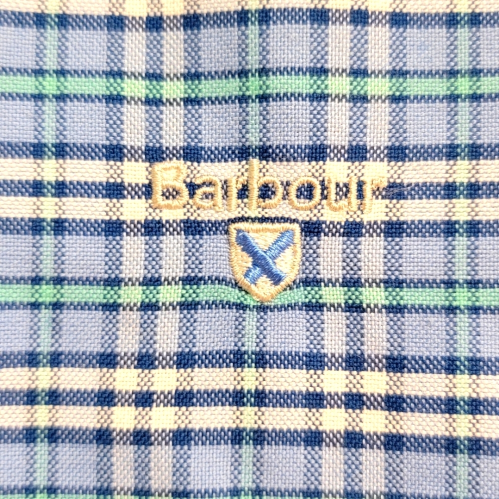 Mens Barbour button down long sleeve shirt Size M